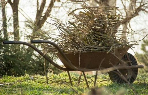 Build an outdoor sculpture with things you can find