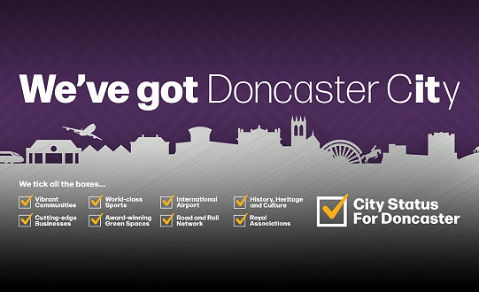 Doncaster becomes one of UK’s newest Cities!