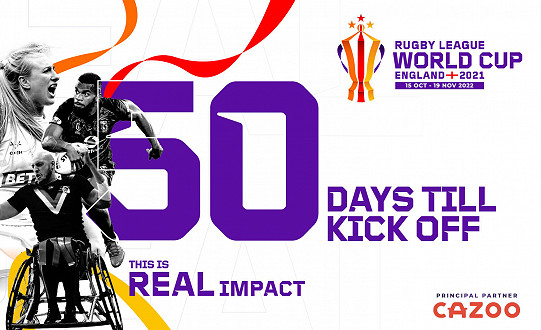 Rugby League World Cup 2021 celebrates 50DTG until the tournament kicks off