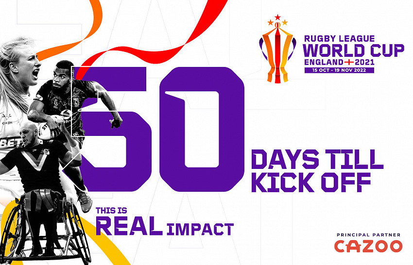 Rugby League World Cup 2021 celebrates 50DTG until the tournament kicks off