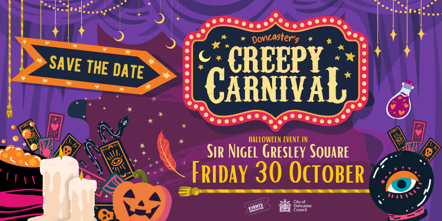 Creepy Carnival returns to Sir Nigel Gresley Square for a Fang-tastic Fourth Year!