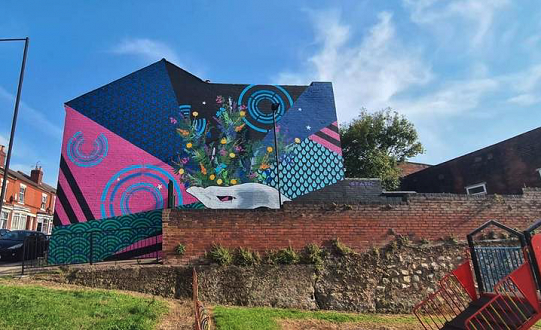 Street Artists brightening up Baxter Park