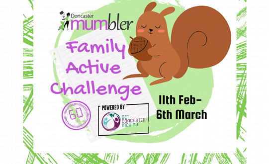 Doncaster Mumbler & Get Doncaster Moving, launch free, half term ‘Family Active Challenge’